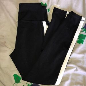 Black striped Leggings